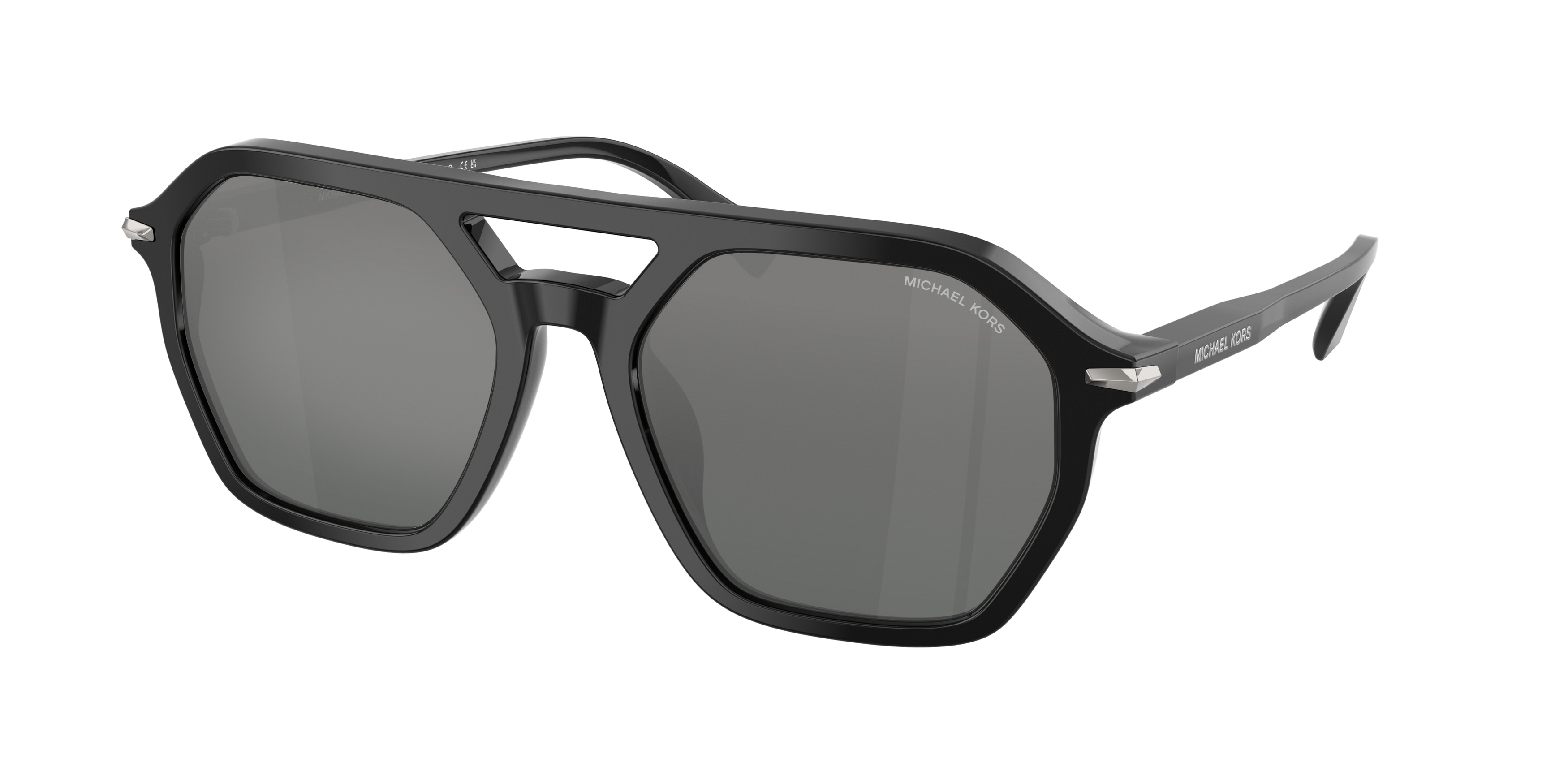 Michael Kors Herren MK2251U Jackson Hole 300588 Sonnenbrillen Acetat Schwarz Grau Pilot Normal Schattiert-image